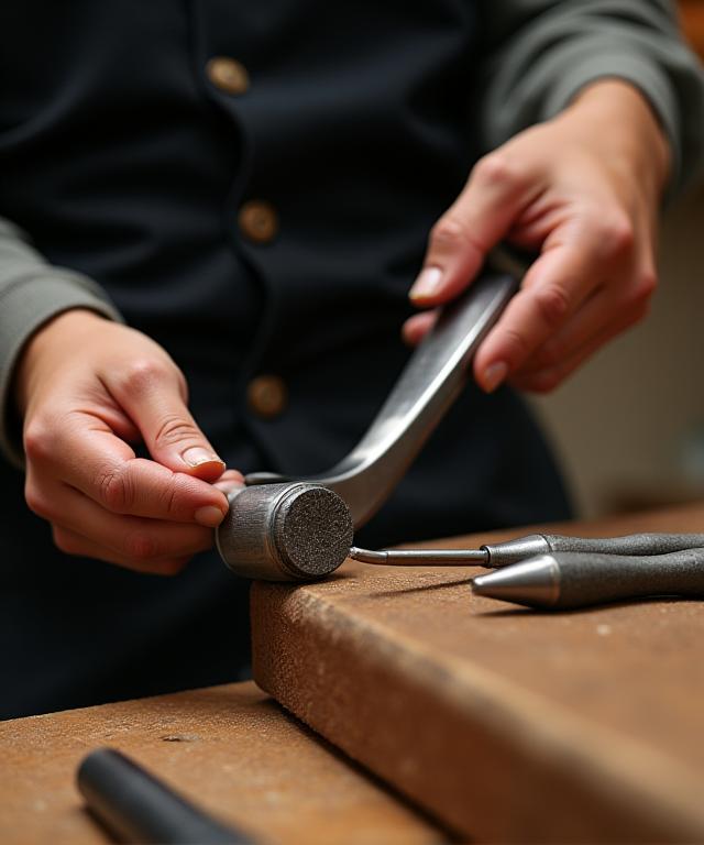 ゴルフクラブを精密に研磨する匠の職人
